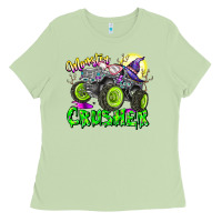 Matcha Monster Crusher Ladies Tee - CowhideDigitalArt