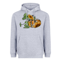 Heather Grey sunflower pumpkin Heavyweight Hoodie - RanaPortraitStore