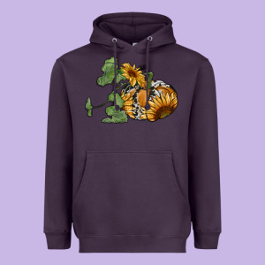 Sunflower Pumpkin Heavyweight Hoodie Designed By Ranaportraitstore
