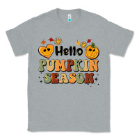 Heather Grey hello pumpkin season Classic Tee - BarkalooDesign
