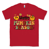 Red hello pumpkin season Classic Tee - BarkalooDesign
