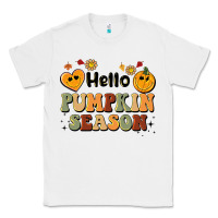 White hello pumpkin season Classic Tee - BarkalooDesign