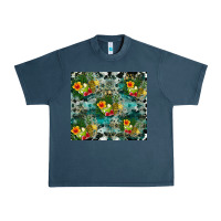 Midnight Navy summer fruits Urban Heavy Tee - CowhideDigitalArt
