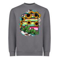 Storm Arizona Map Sunflower Cactus Serape Heavyweight Sweatshirt - RanaPortraitStore