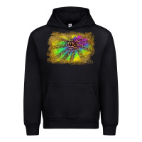 Black colorful glitter leopard background Urban Hoodie - RanaPortraitStore