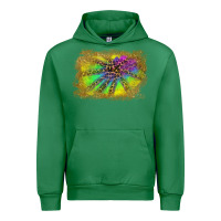 Emerald colorful glitter leopard background Urban Hoodie - RanaPortraitStore