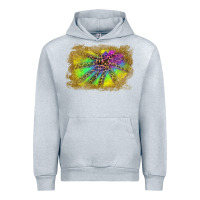 Heather Grey colorful glitter leopard background Urban Hoodie - RanaPortraitStore