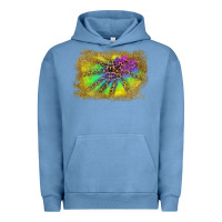 Pigment Pebble Blue colorful glitter leopard background Urban Hoodie - RanaPortraitStore