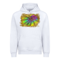 White colorful glitter leopard background Urban Hoodie - RanaPortraitStore