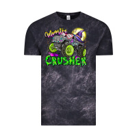 Cloud Black Monster Crusher Vintage Tee - CowhideDigitalArt