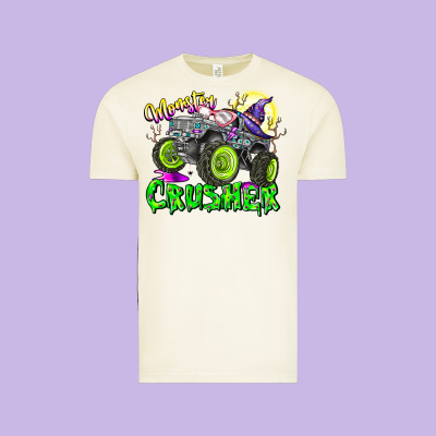 Monster Crusher Vintage Tee Designed By Cowhidedigitalart