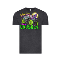 Vintage Black Monster Crusher Vintage Tee - CowhideDigitalArt