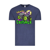 Vintage Denim Monster Crusher Vintage Tee - CowhideDigitalArt