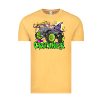 Vintage Mustard Monster Crusher Vintage Tee - CowhideDigitalArt