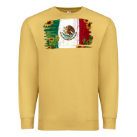 Antique Gold Mexican Flag Cactus Sunflower Premium Sweatshirt - Jasminsmagicworld