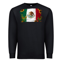 Black Mexican Flag Cactus Sunflower Premium Sweatshirt - Jasminsmagicworld