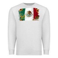 Oatmeal Heather Mexican Flag Cactus Sunflower Premium Sweatshirt - Jasminsmagicworld