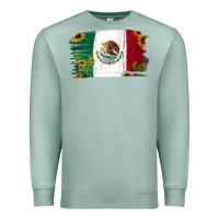 Seafoam Mexican Flag Cactus Sunflower Premium Sweatshirt - Jasminsmagicworld