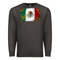Smoke Mexican Flag Cactus Sunflower Premium Sweatshirt - Jasminsmagicworld