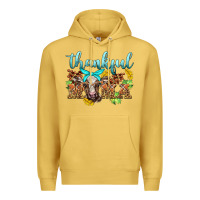 Antique Gold thankful mama cow Premium Hoodie - BarkalooDesign