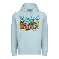 Blue Mist thankful mama cow Premium Hoodie - BarkalooDesign
