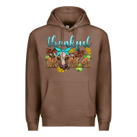Chestnut thankful mama cow Premium Hoodie - BarkalooDesign