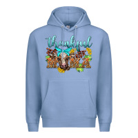Colony Blue thankful mama cow Premium Hoodie - BarkalooDesign