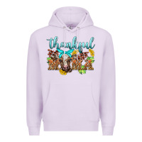 Lilac thankful mama cow Premium Hoodie - BarkalooDesign