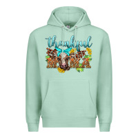 Thankful Mama Cow Premium Hoodie | Teevron