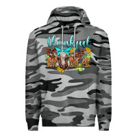 Slate Camo thankful mama cow Premium Hoodie - BarkalooDesign