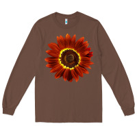 Chestnut Rouge Royale Sunflower Long Sleeve Tee - LillyAllenDesigns