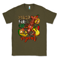 Army Green Pinch peel eat repeat crawfish Classic Tee - FaDigitalArtStudio