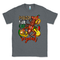Charcoal Heather Pinch peel eat repeat crawfish Classic Tee - FaDigitalArtStudio