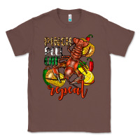 Chestnut Pinch peel eat repeat crawfish Classic Tee - FaDigitalArtStudio