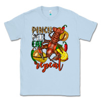 Dusty Blue Pinch peel eat repeat crawfish Classic Tee - FaDigitalArtStudio