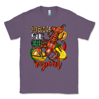 Lavender Pinch peel eat repeat crawfish Classic Tee - FaDigitalArtStudio