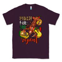 Plum Pinch peel eat repeat crawfish Classic Tee - FaDigitalArtStudio