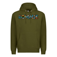 Army Green gammie sunflower cowhide Premium Hoodie - Jasminsmagicworld