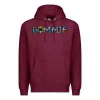 Burgundy gammie sunflower cowhide Premium Hoodie - Jasminsmagicworld