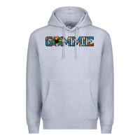 Heather Grey gammie sunflower cowhide Premium Hoodie - Jasminsmagicworld