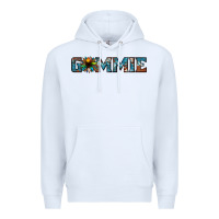 White gammie sunflower cowhide Premium Hoodie - Jasminsmagicworld