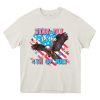 Cream Stay fly for the 4th of July Heavy Core Tee - FaDigitalArtStudio