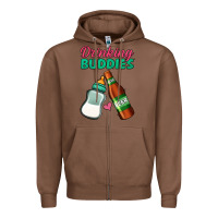 Chestnut Drinking Buddies Zipper Hoodie - Jasminsmagicworld