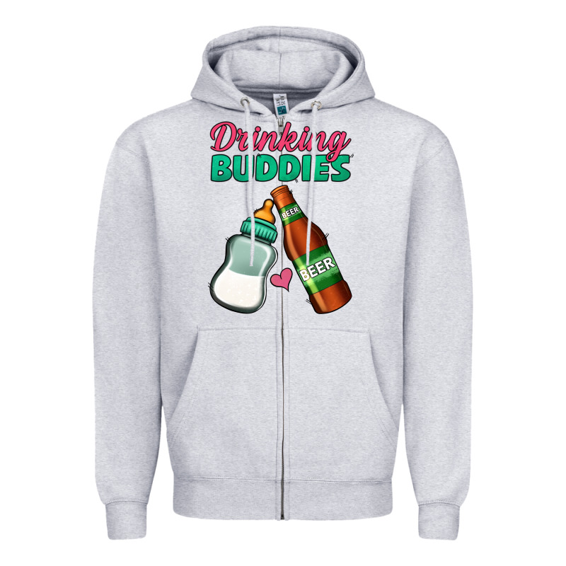 Drinking Buddies Zipper Hoodie by Jasminsmagicworld | Teevron