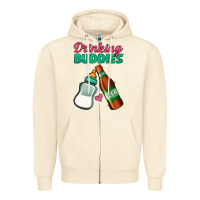 Sandshell Drinking Buddies Zipper Hoodie - Jasminsmagicworld