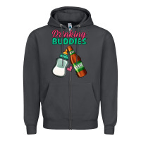 Smoke Drinking Buddies Zipper Hoodie - Jasminsmagicworld