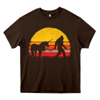 Chocolate Brown sasquatch and unicorn vintage Heavy Core Tee - artisFamous