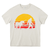 Cream sasquatch and unicorn vintage Heavy Core Tee - artisFamous