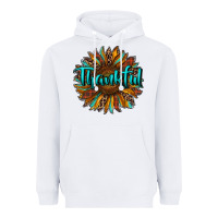 White thankful sunflower Heavyweight Hoodie - RanaPortraitStore