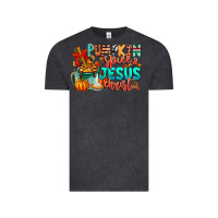 Vintage Black Pumpkin pie Jesus Christ Vintage Tee - CowhideDigitalArt